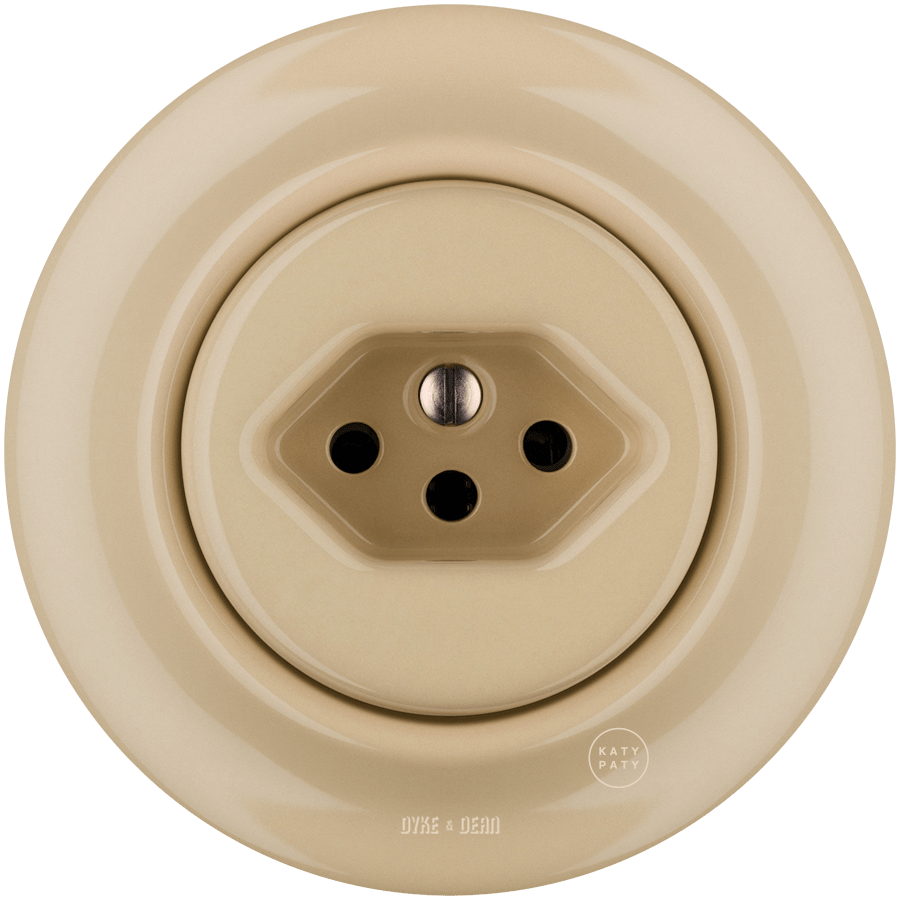 PORCELAIN WALL MOUNTED SWISS SOCKET SAND - DYKE & DEAN