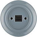 PORCELAIN WALL SOCKET ASH GREY HDMI - DYKE & DEAN