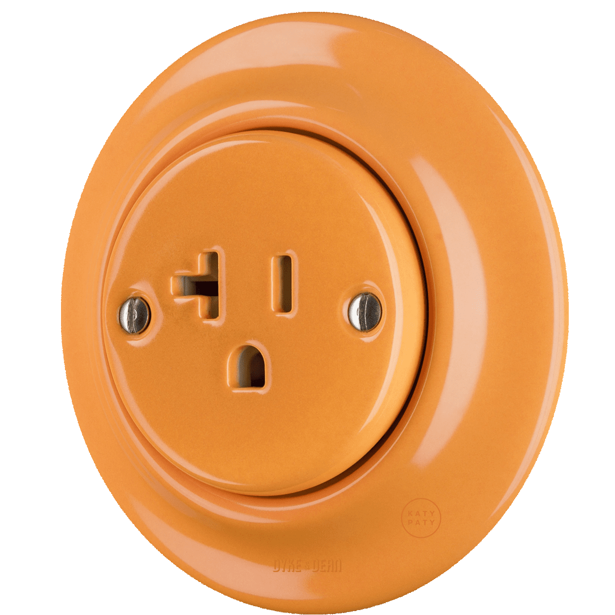 PORCELAIN WALL SOCKET CARROT USA 20 AMP - DYKE & DEAN