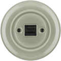 PORCELAIN WALL SOCKET GREY GREEN HDMI - DYKE & DEAN