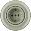 PORCELAIN WALL SOCKET GREY GREEN SCHUKO - DYKE & DEAN