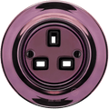 PORCELAIN WALL SOCKET PURPLE UK - DYKE & DEAN