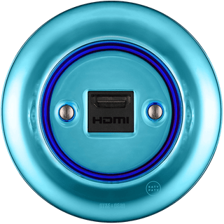 PORCELAIN WALL SOCKET SKY BLUE HDMI - DYKE & DEAN