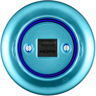 PORCELAIN WALL SOCKET SKY BLUE HDMI - DYKE & DEAN