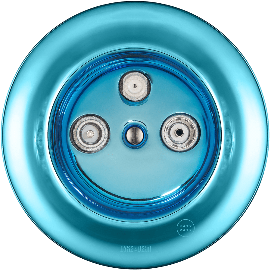 PORCELAIN WALL SOCKET SKY BLUE TV ANTENNA - DYKE & DEAN