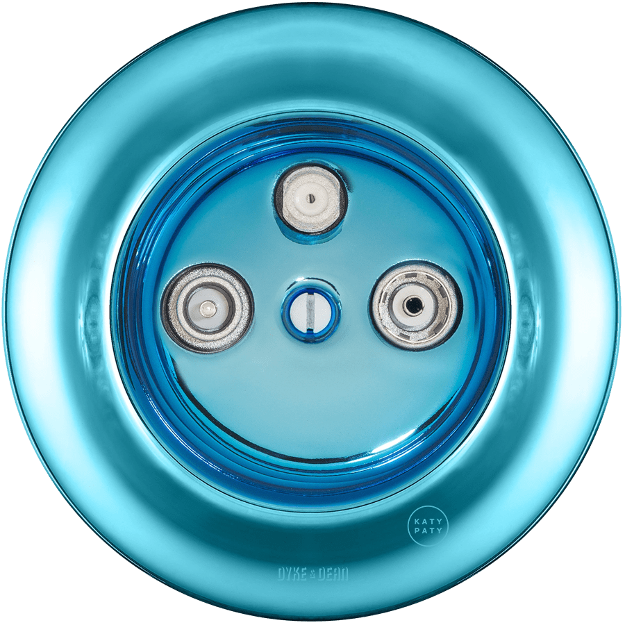 PORCELAIN WALL SOCKET SKY BLUE TV ANTENNA - DYKE & DEAN