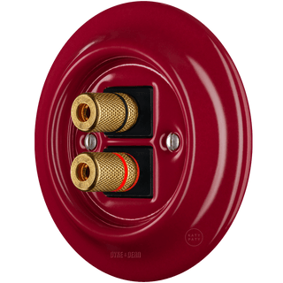 PORCELAIN WALL SPEAKER SOCKET BURGUNDY - DYKE & DEAN
