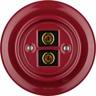 PORCELAIN WALL SPEAKER SOCKET BURGUNDY - DYKE & DEAN