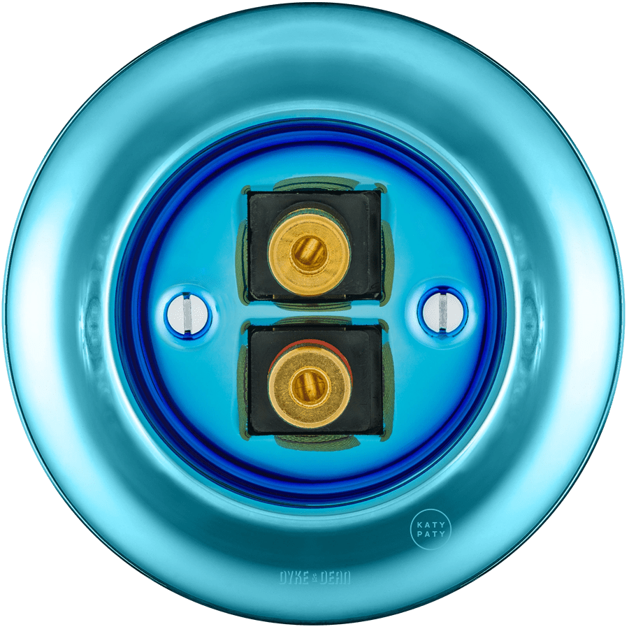 PORCELAIN WALL SPEAKER SOCKET SKY BLUE - DYKE & DEAN