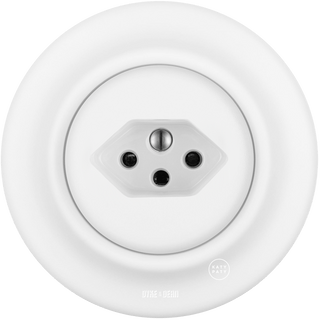 PORCELAIN WALL SWISS SOCKET MATT WHITE - DYKE & DEAN