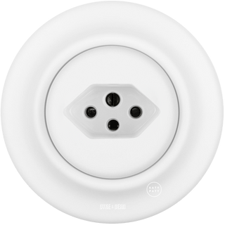 PORCELAIN WALL SWISS SOCKET MATT WHITE - DYKE & DEAN