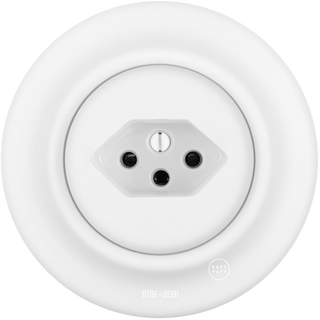 PORCELAIN WALL SWISS SOCKET MATT WHITE - DYKE & DEAN
