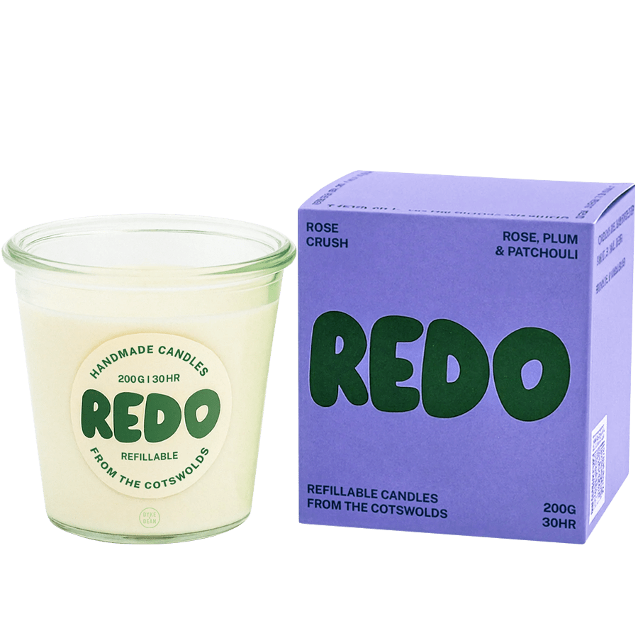 REDO GLASS LAVENDER HAZE CANDLE - DYKE & DEAN