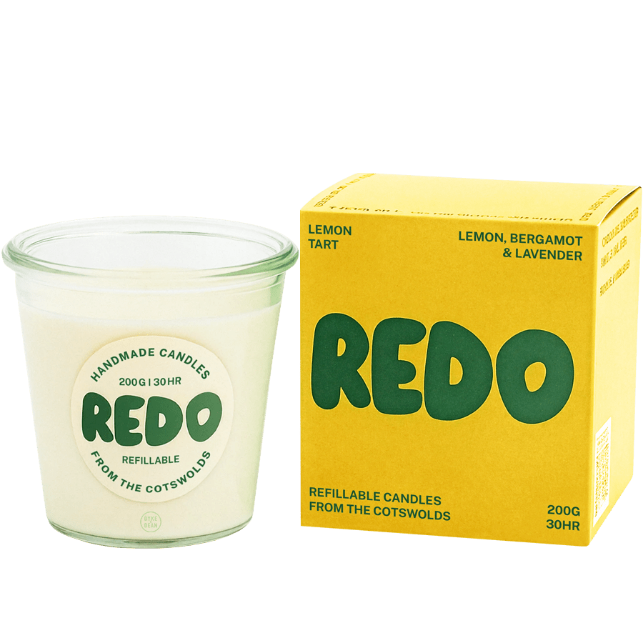 REDO GLASS LEMON TART CANDLE - DYKE & DEAN