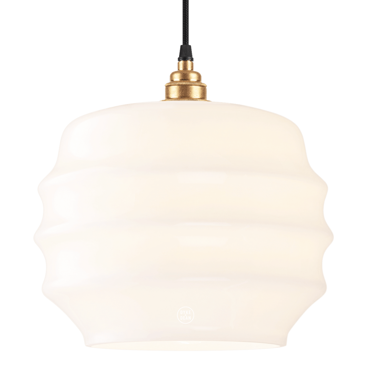 RIPPLE OPALINE PENDANT SHADE MEDIUM - DYKE & DEAN
