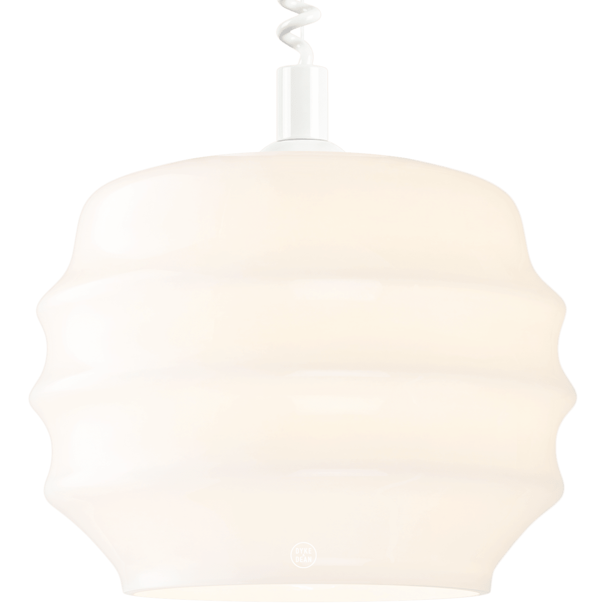 RIPPLE OPALINE RETRACTABLE CORD LIGHT LARGE - DYKE & DEAN