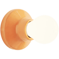 ROUND CERAMIC WALL & CEILING LAMP PEACH ORANGE - DYKE & DEAN