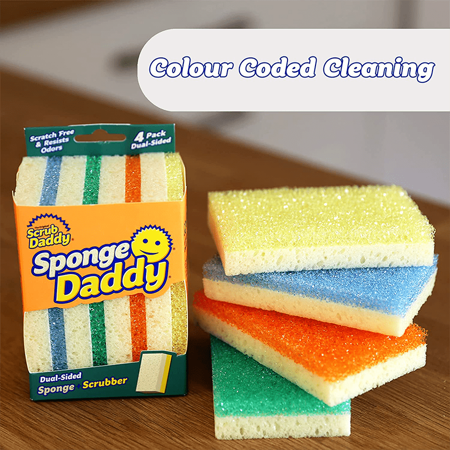 SCRUB DADDY SPONGE DADDY 4 PACK - DYKE & DEAN