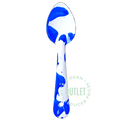 SLIPWARE ENAMEL BLUE WHITE SPOON OUTLET - DYKE & DEAN