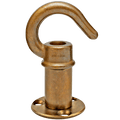 SMALL BRONZE WALL & CEILING HOOK - DYKE & DEAN