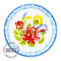 SMALL FLOWER ENAMEL TRAY BLUE OUTLET - DYKE & DEAN
