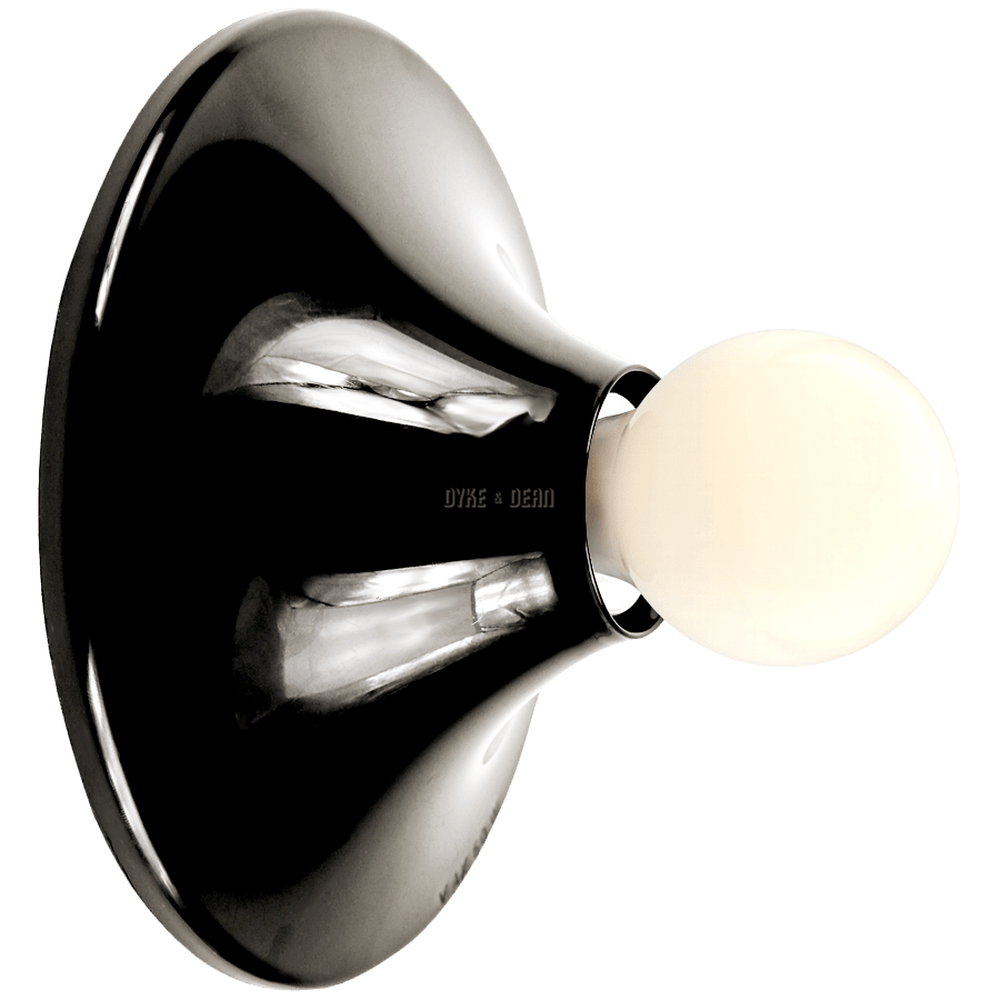 SMALL FUNNEL LAMP BLACK - DYKE & DEAN