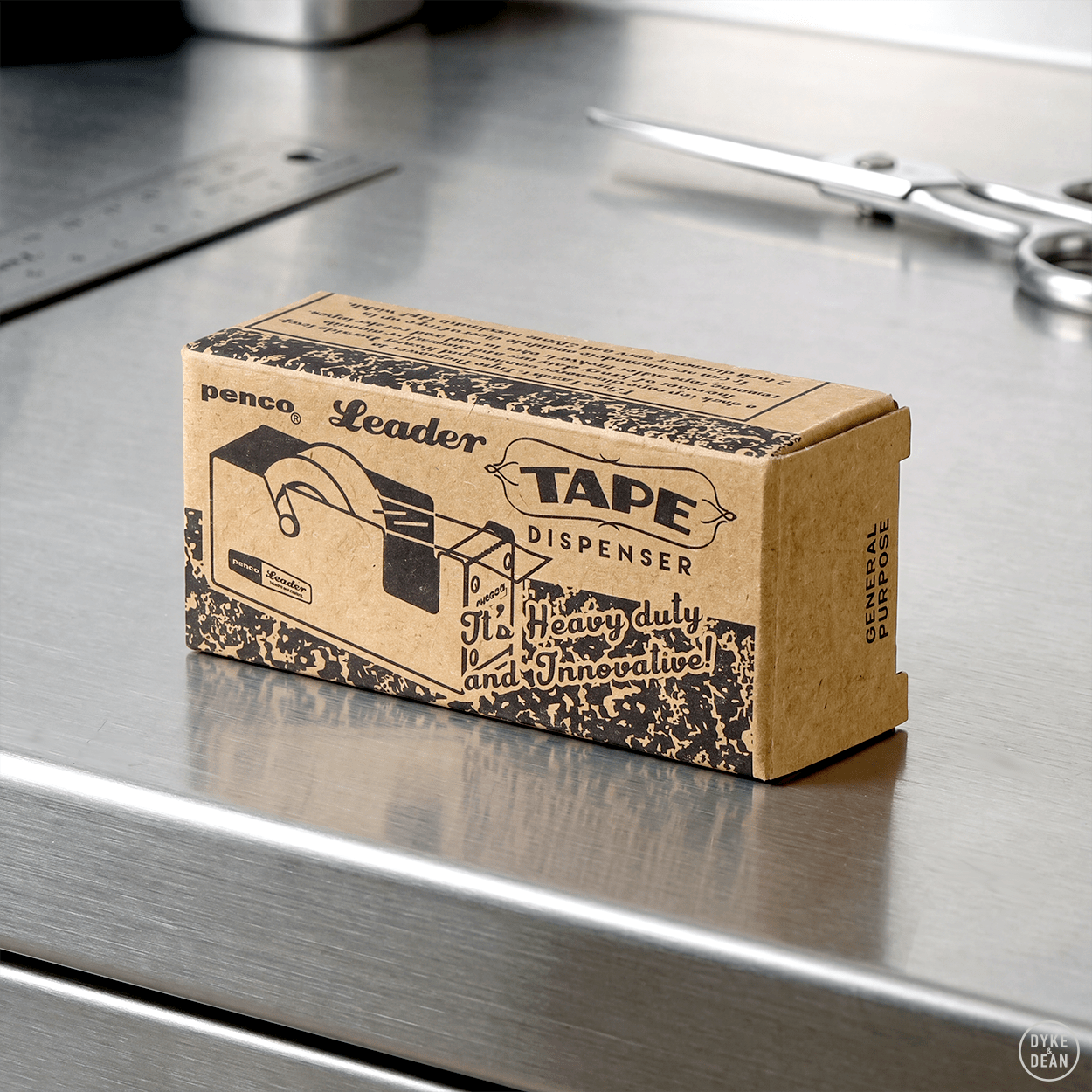 SMALL NAVY TAPE DISPENSER - DYKE & DEAN