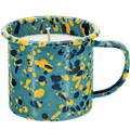 SMASHING PUMPKIN 9OZ MUG WITH SOY CANDLE TURQUOISE - DYKE & DEAN