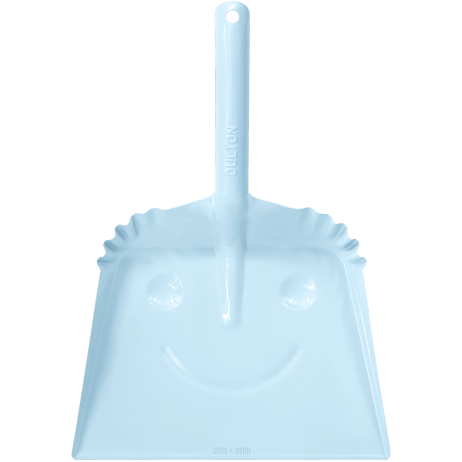 SMILEY METAL DUST PAN SET BLUE - DYKE & DEAN