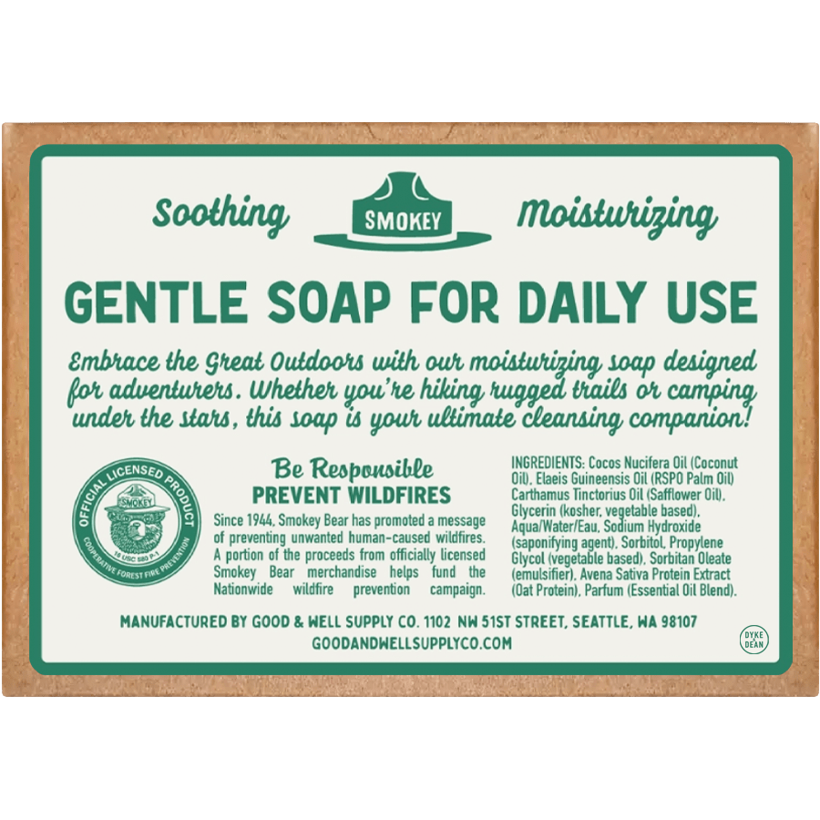 SMOKEY BEAR BAR SOAP FIR & CEDAR - DYKE & DEAN