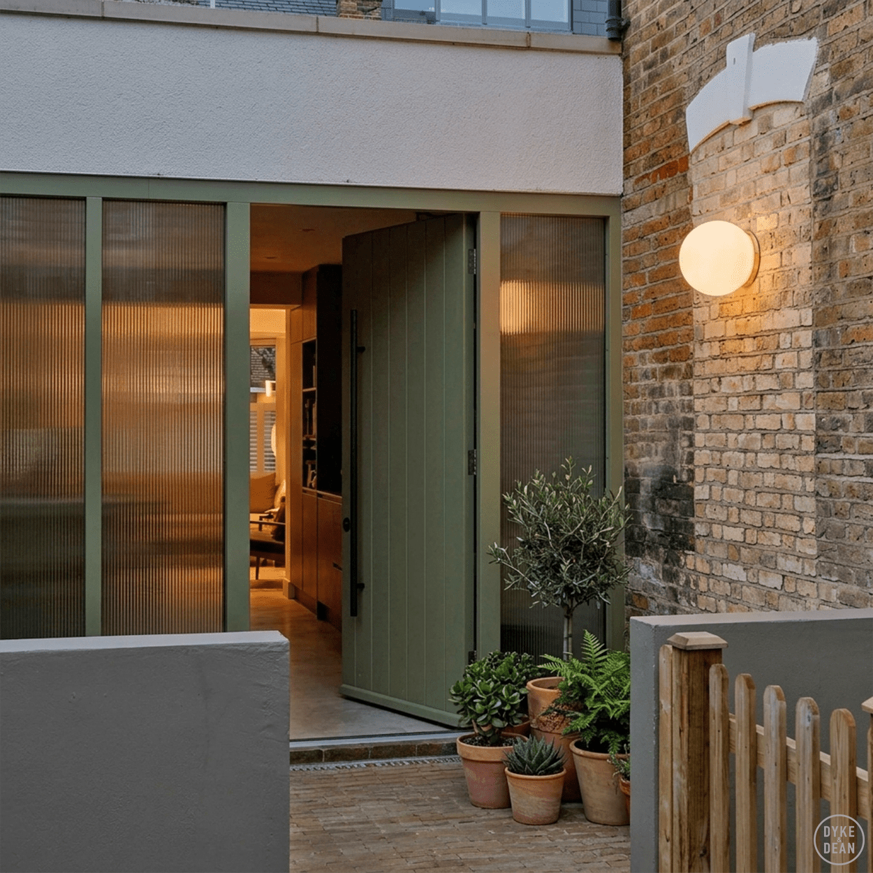 SPHERE LAMP BLACK BASE 200mm - DYKE & DEAN