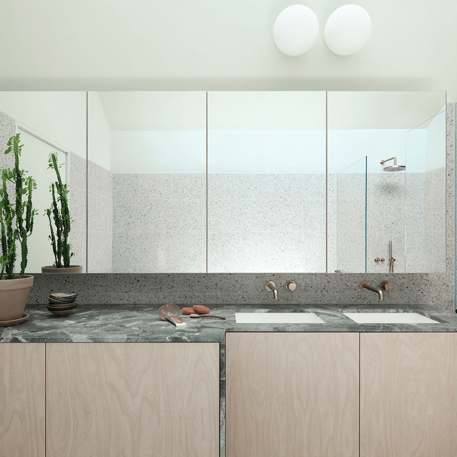 SPHERE LAMP BRASS BASE 400mm - DYKE & DEAN