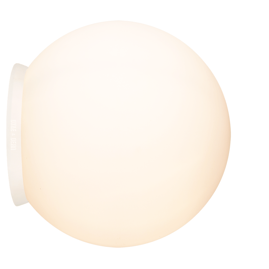 SPHERE LAMP WHITE BASE 300mm - DYKE & DEAN