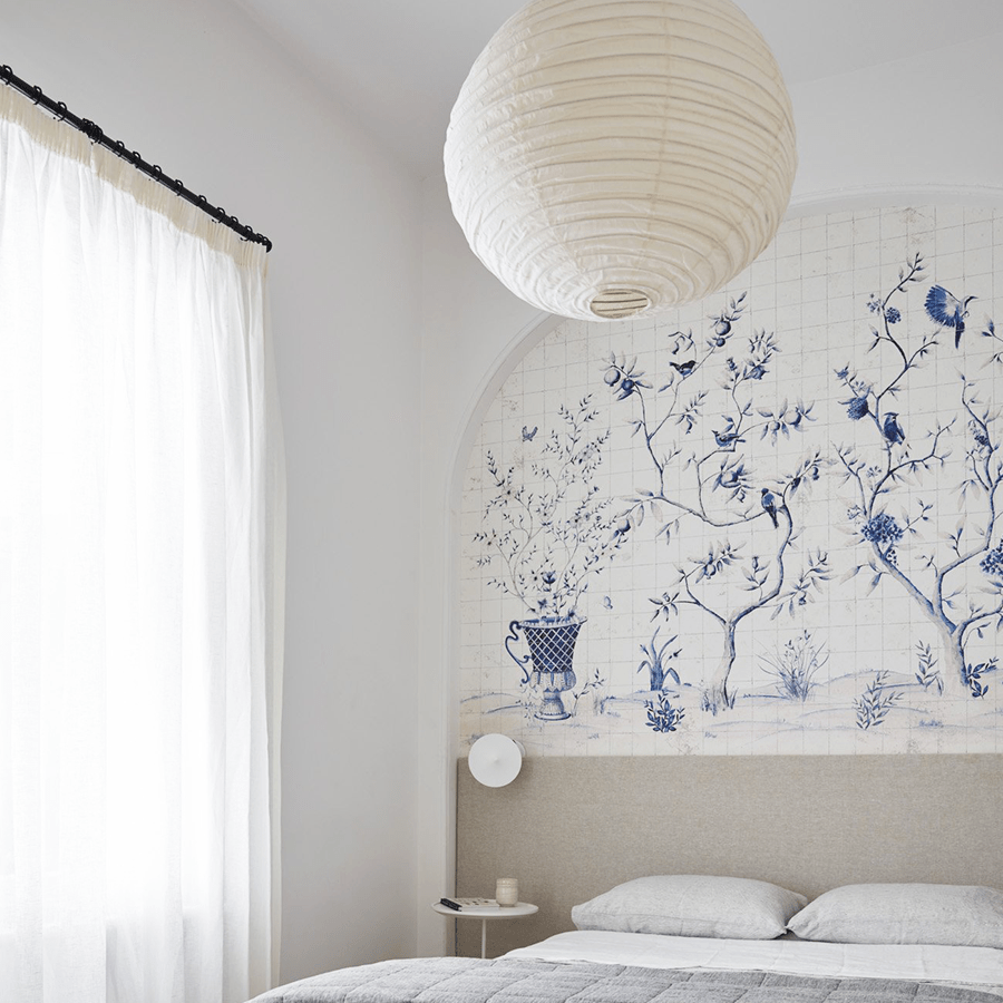 SPHERE LINEN LIGHT SHADE 100CM - DYKE & DEAN