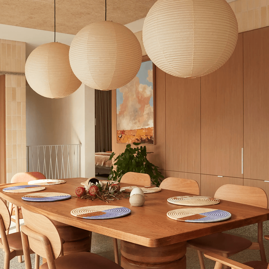 SPHERE LINEN LIGHT SHADE 50CM - DYKE & DEAN