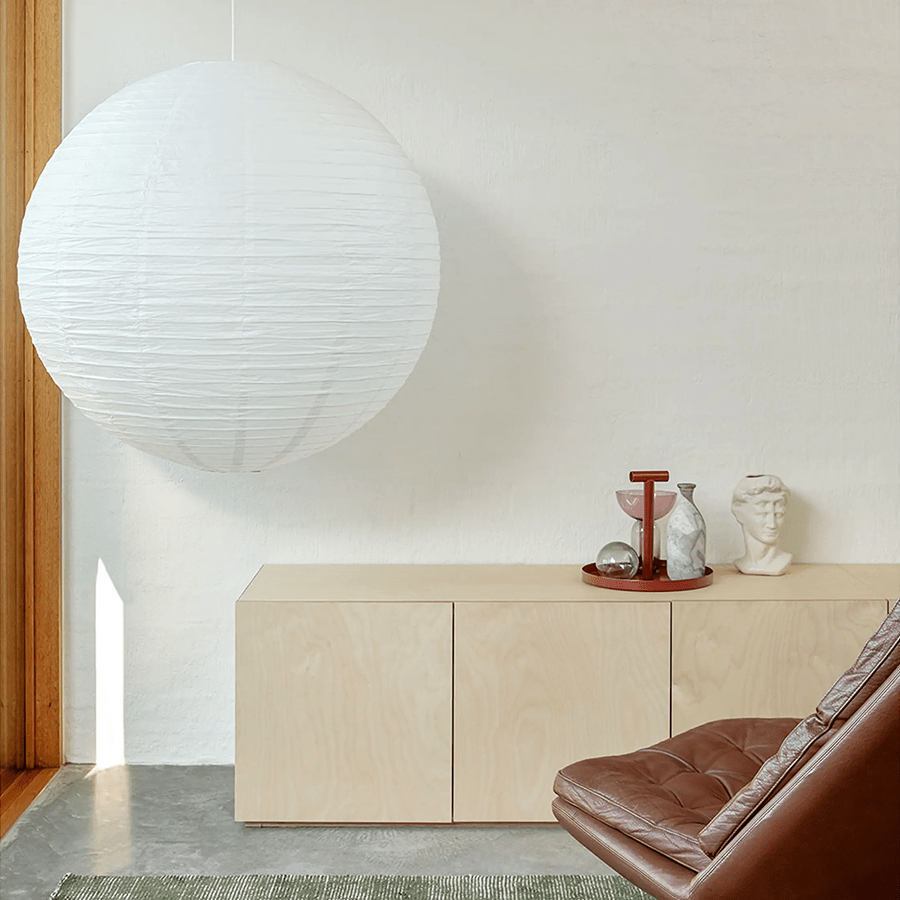SPHERE LINEN LIGHT SHADE 70CM - DYKE & DEAN