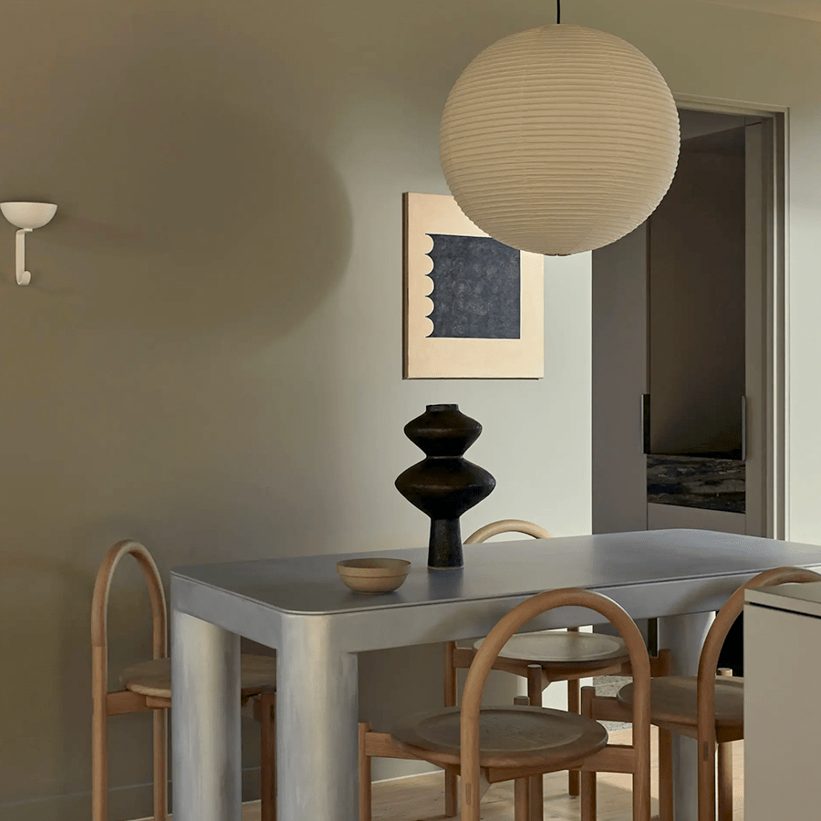 SPHERE LINEN LIGHT SHADE 80CM - DYKE & DEAN