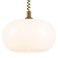 SPHEROID OPALINE RETRACTABLE CORD LIGHT - DYKE & DEAN