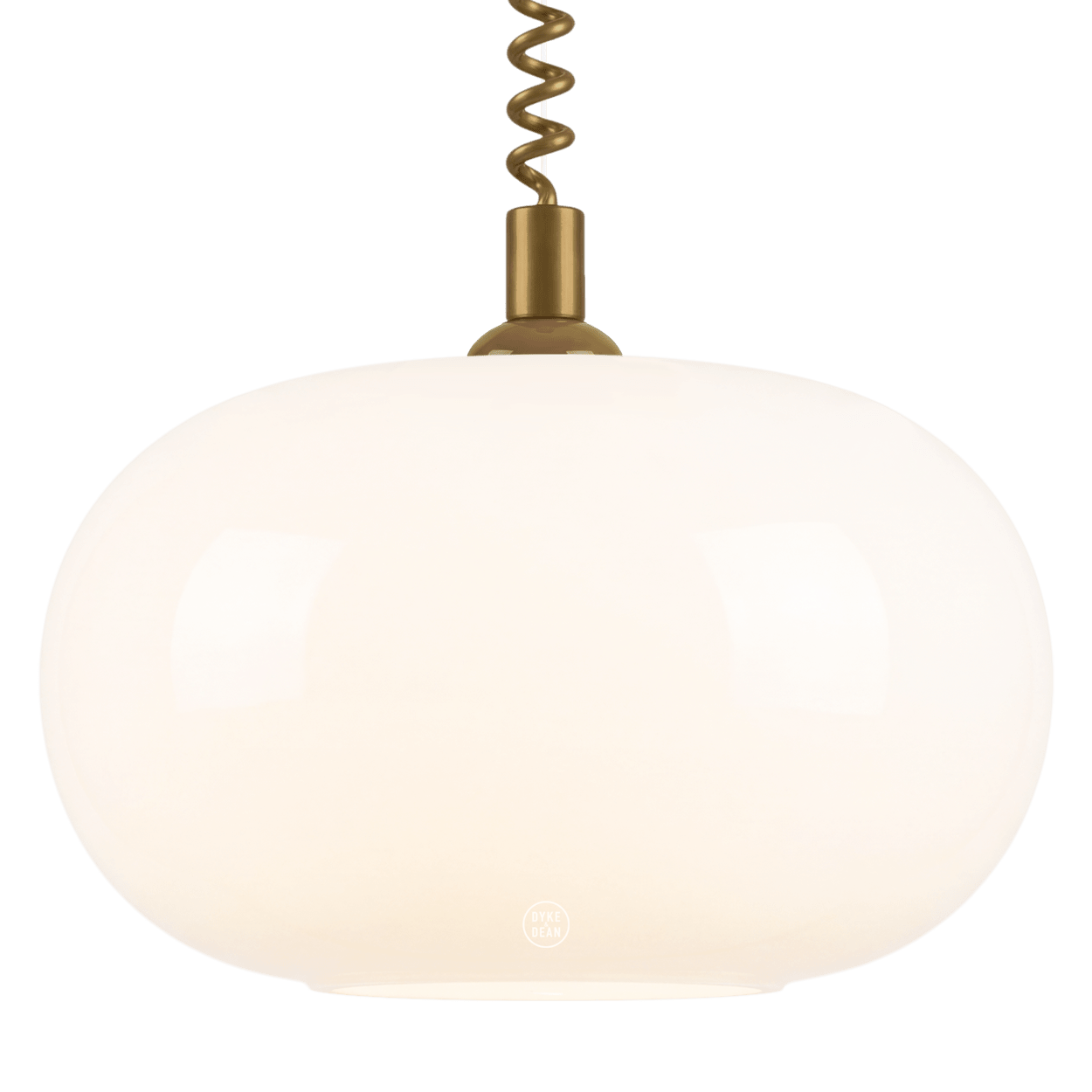 SPHEROID OPALINE RETRACTABLE CORD LIGHT - DYKE & DEAN