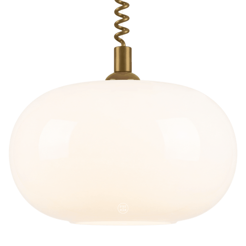 SPHEROID OPALINE RETRACTABLE CORD LIGHT - DYKE & DEAN