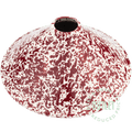 SPLATTERWARE CONE LIGHT SHADE BURGUNDY OUTLET - DYKE & DEAN