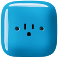 SQUARE PORCELAIN WALL SOCKET USA 15 AMP AZURE - DYKE & DEAN