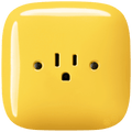 SQUARE PORCELAIN WALL SOCKET USA 15 AMP YELLOW - DYKE & DEAN