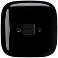 SQUARE PORCELAIN WALL SOCKET USB - C BLACK - DYKE & DEAN