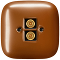 SQUARE PORCELAIN WALL SPEAKER SOCKET COPPER - DYKE & DEAN