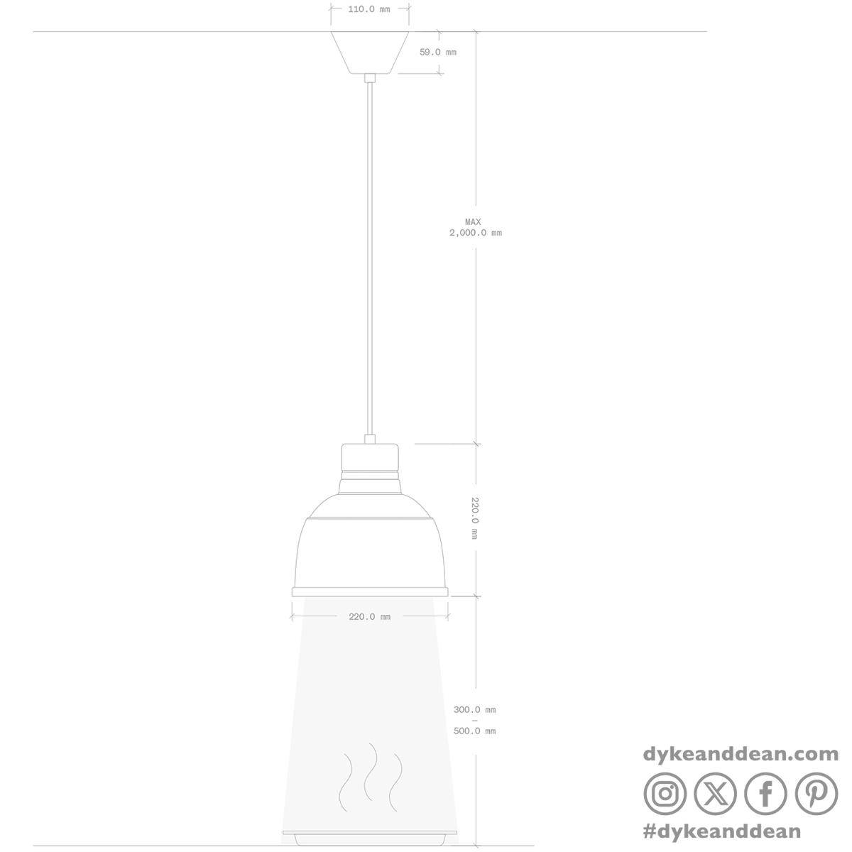 Stay Hot heat lamp pendant focus rs cable