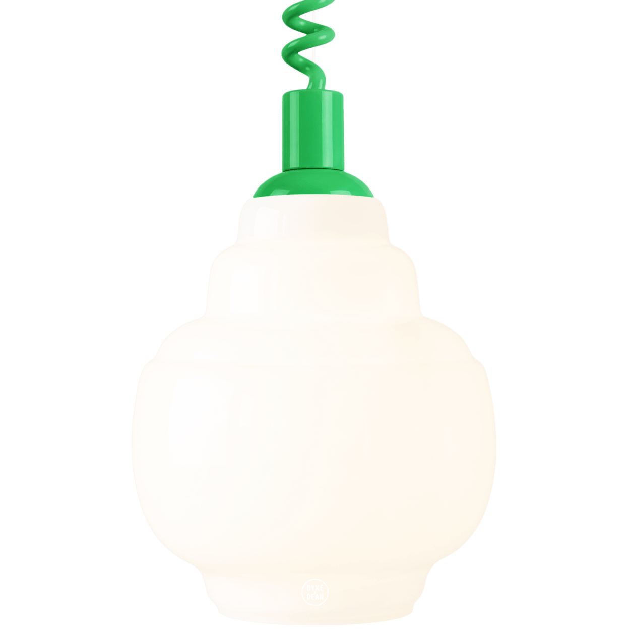 STEPPED OPALINE RETRACTABLE CORD LIGHT - DYKE & DEAN
