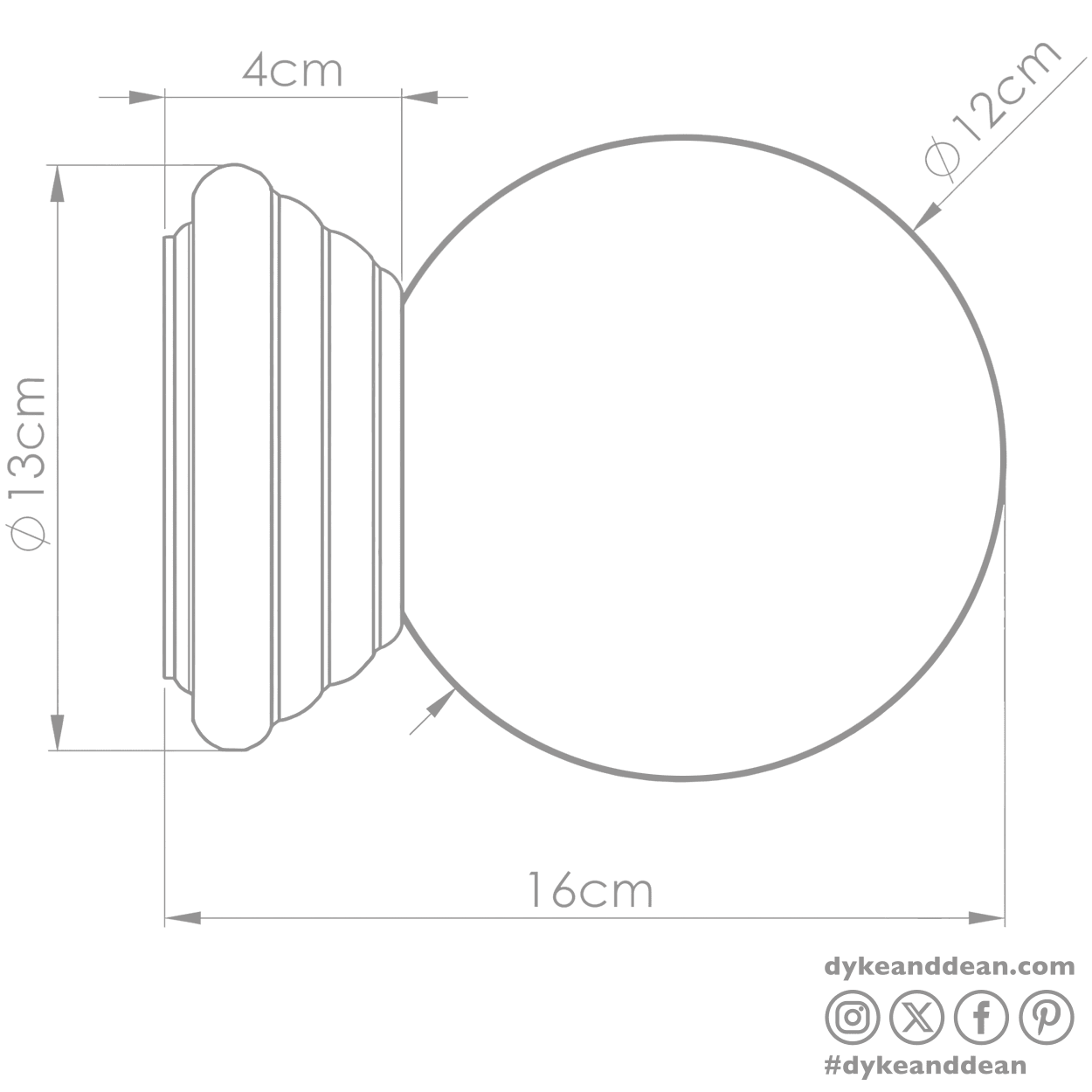 STONE CERAMIC SCONCE WATERPROOF OPAL GLOBE CEILING LIGHT - DYKE & DEAN