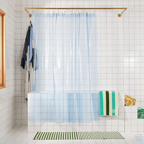 SUN SHOWER CURTAIN ATLANTIC BLUE - DYKE & DEAN
