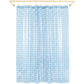 SUN SHOWER GRID CURTAIN ATLANTIC BLUE - DYKE & DEAN